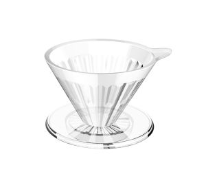 Plastik V60 Dripper Crystal Eye 02 (4 Fincan)