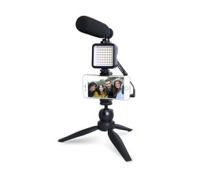 Uhuru AU-CM11PL LED Işıklı Profesyonel Vlog Mikrofonu